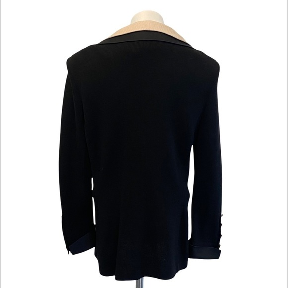 ST. JOHN EVENING Santana Knit Triple Style Rhinestone Button Cardigan Size 12 - Picture 10 of 16